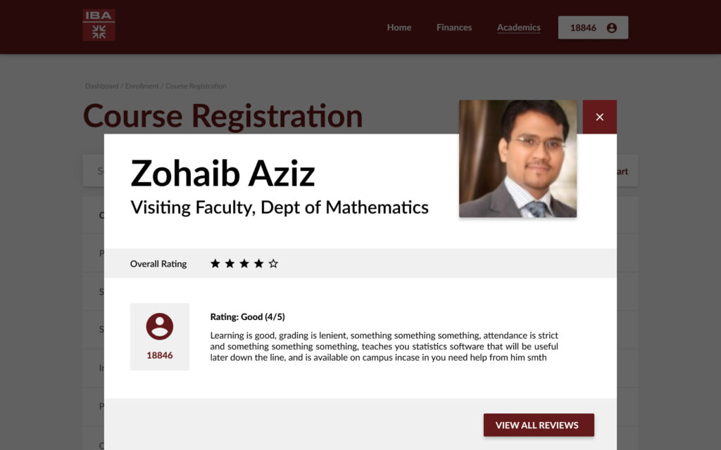 Instructor details 